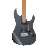 Front of Ibanez AZ2402GRM Prestige Grey Metallic Roasted Maple Fingerboard.