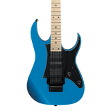 Front of Ibanez RG550 Genesis Collection Electric Blue.