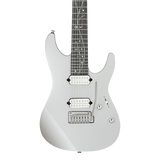 Front of Ibanez TOD70 Tim Henson Signature 7-String Classic Silver.
