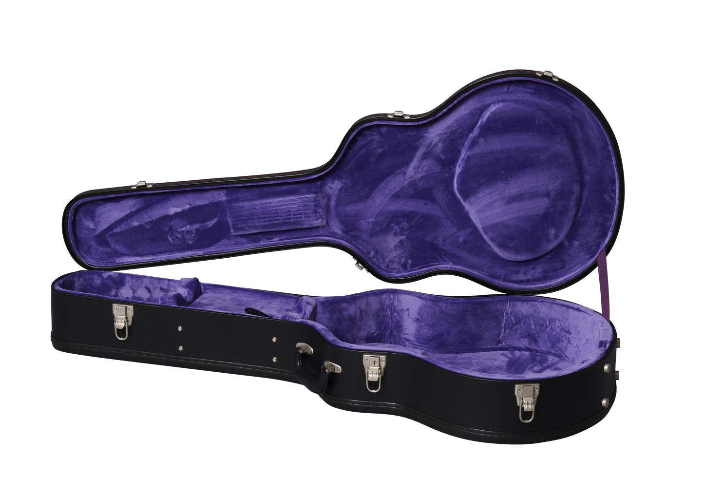 Open case for Epiphone J-180 LS Pink.