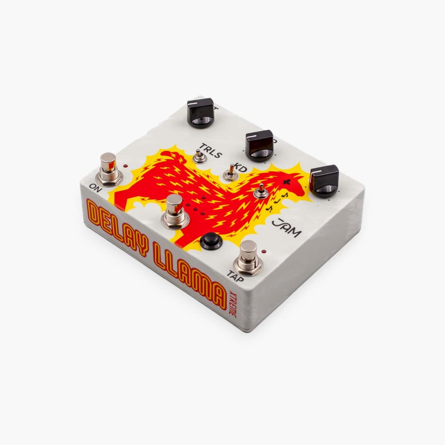 Front left angle of JAM Pedals Delay Llama XTREME.