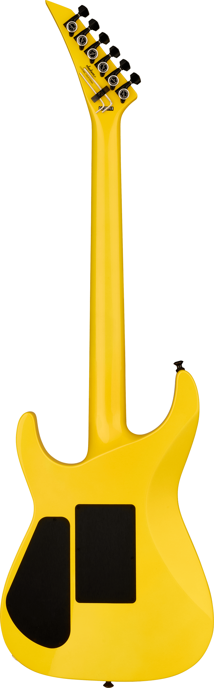 Back of Jackson American Series Soloist SL2 DX Ebony Lemon Ice.