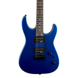 Front of Jackson JS Series Dinky JS12 Amaranth Metallic Blue.