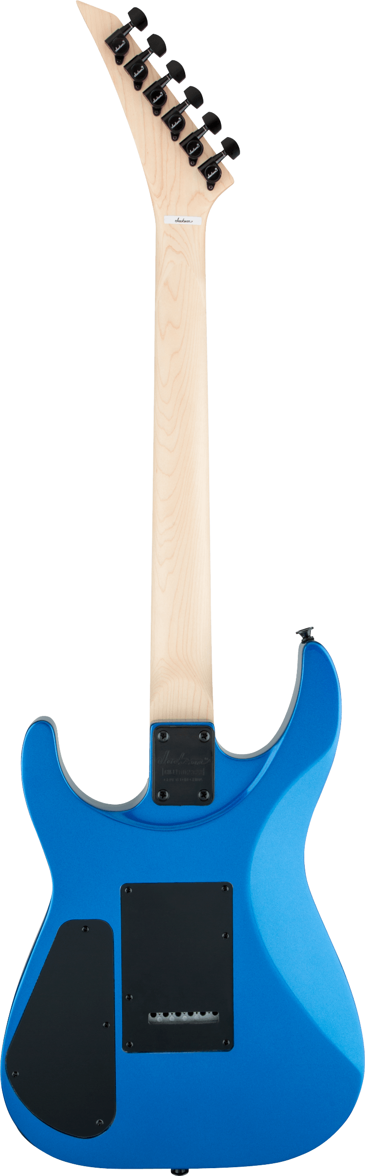 Back of Jackson JS Series Dinky JS22 DKA Metallic Blue.