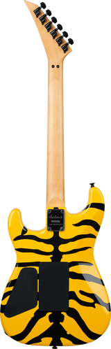 Back of Jackson Pro Origins 1985 Limited Edition San Dimas SD1 HH FR Yellow Bengal.