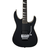 Front of Jackson Pro Plus Pure Metal LE Soloist SL1A Ebony Gloss Black.