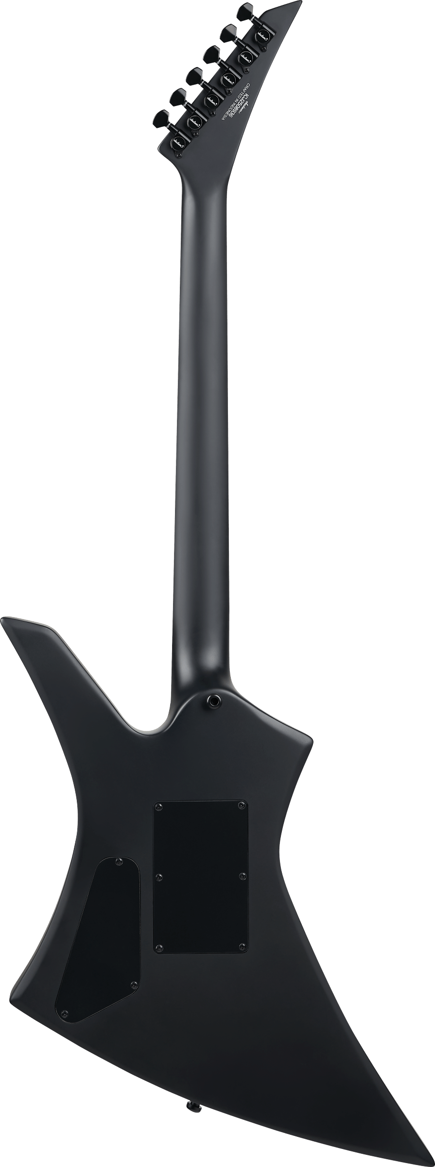 Back of Jackson Pro Plus Pure Metal Limited Edition Kelly KE1A Satin Black.