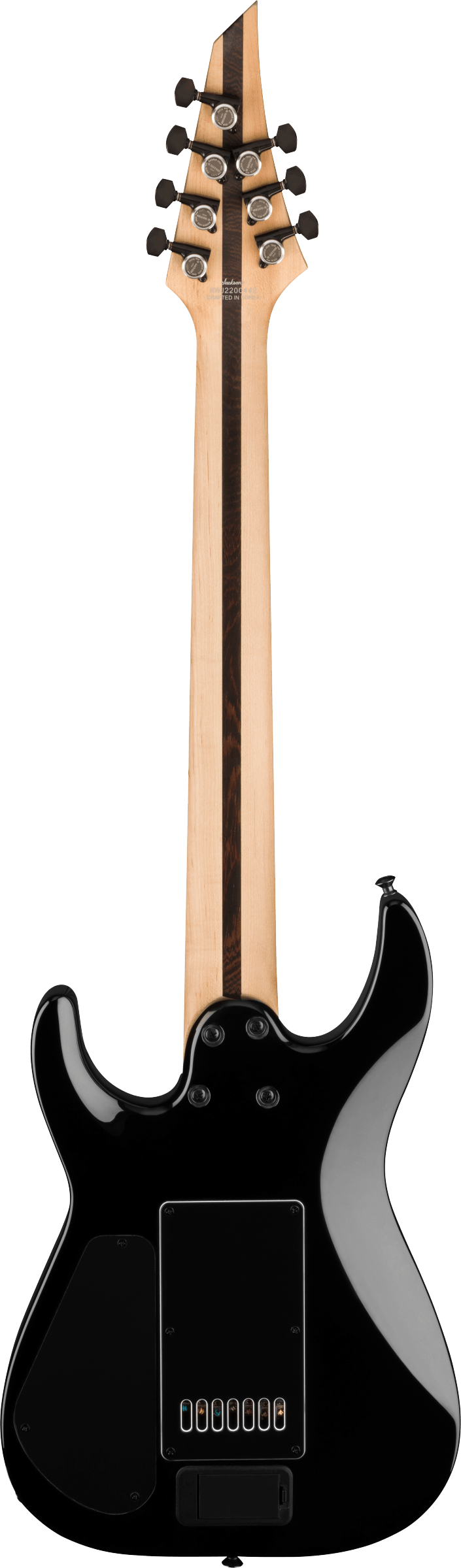 Back of Jackson Pro Plus Series DK Modern EVTN7 EB Gold Sparkle.