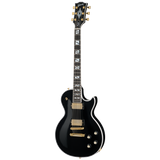 Full frontal of Gibson Les Paul Supreme Ebony.