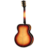 Back of Gibson SJ-200 Standard Maple Tri Burst.