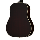 Back of body of Gibson Acoustic J-45 Standard Vintage Sunburst LR Baggs Hi-Fi DNA.