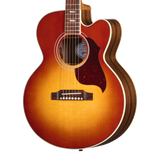 Front of Gibson Acoustic Parlor Rosewood EC Rosewood Burst LR Baggs Hi-Fi DNA.