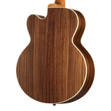 Back of body of Gibson Acoustic Parlor Rosewood EC Rosewood Burst LR Baggs Hi-Fi DNA.