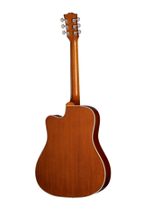 Back of Gibson Hummingbird Standard EC Heritage Cherry Sunburst.