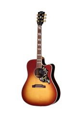 Full frontal of Gibson Hummingbird Standard Rosewood EC Rosewood Burst.
