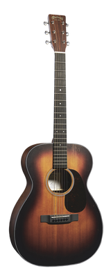 Full frontal of Martin 00-10E Bonamassa Satin Sunburst Sapele.