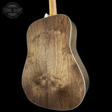 Back right angle of Martin Custom Shop Dread Factory Exclusive Sitka Black Walnut 2951341 body.