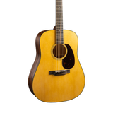 Front of Martin D-18 Satin Natural.