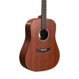 Front of Martin D-X1E Mahogany.