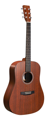 Full frontal of Martin D-X1E Mahogany.