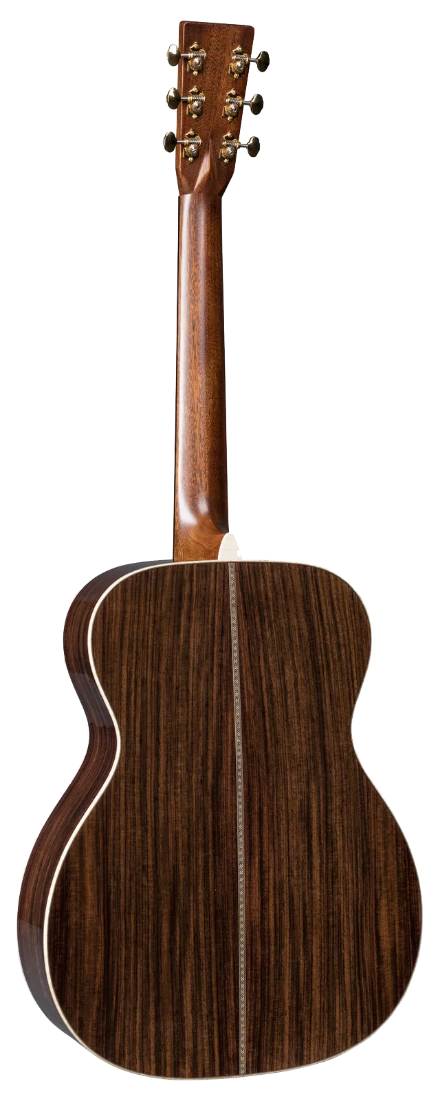 Back of Martin OM-28E LRB Modern Deluxe w/LR Baggs.