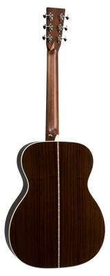 Back of Martin OM-28E Natural.