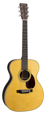 Full frontal of Martin OM-28 Natural.