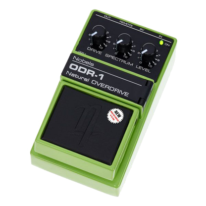 Top down of Nobels ODR-1(bc) GREEN Natural OVERDRIVE right angle.