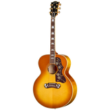 Full frontal of Gibson SJ 200 60s Original Heritage Cherry Sunburst.