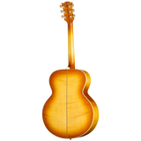 Back of Gibson SJ 200 60s Original Heritage Cherry Sunburst.