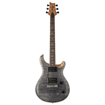 Full shot of front of PRS Paul Reed Smith SE Paul's Guitar Charcoal w/bag