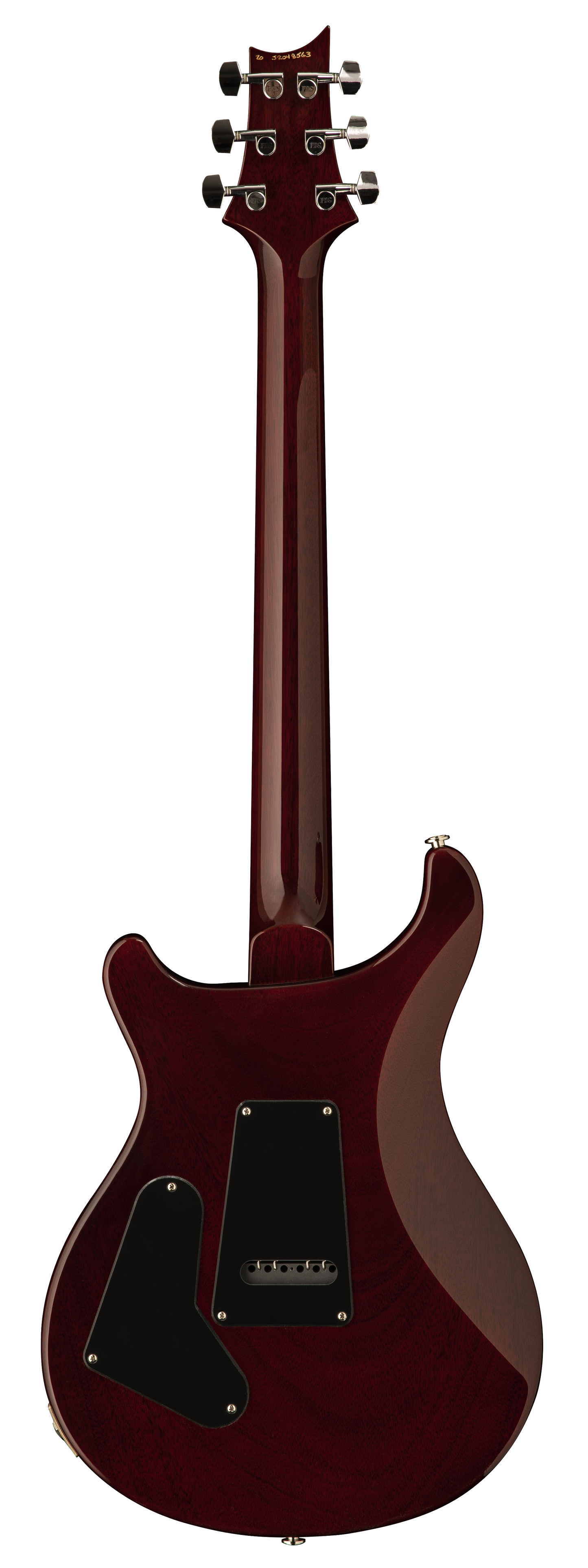 Back of PRS Paul Reed Smith S2 Custom 24 Fire Red Burst.