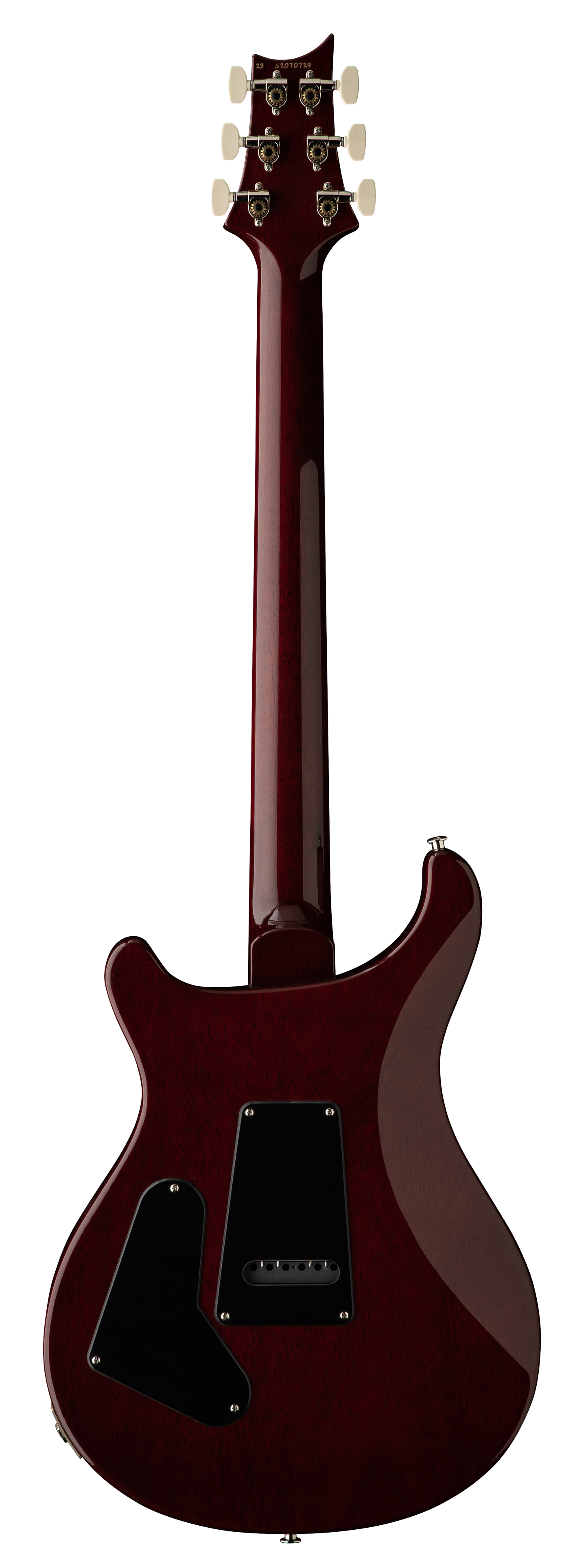 Back of PRS S2 Custom 24 Faded Gray Black Purple Burst.