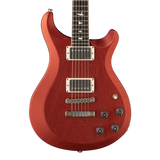 Front of PRS S2 McCarty 594 Thinline Standard Satin Red Apple Metallic.