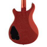 Back of body of PRS S2 McCarty 594 Thinline Standard Satin Red Apple Metallic.