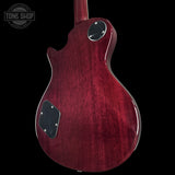 Back right angle of PRS S2 Wood Library McCarty 594 Singlecut Quilt Purple body.
