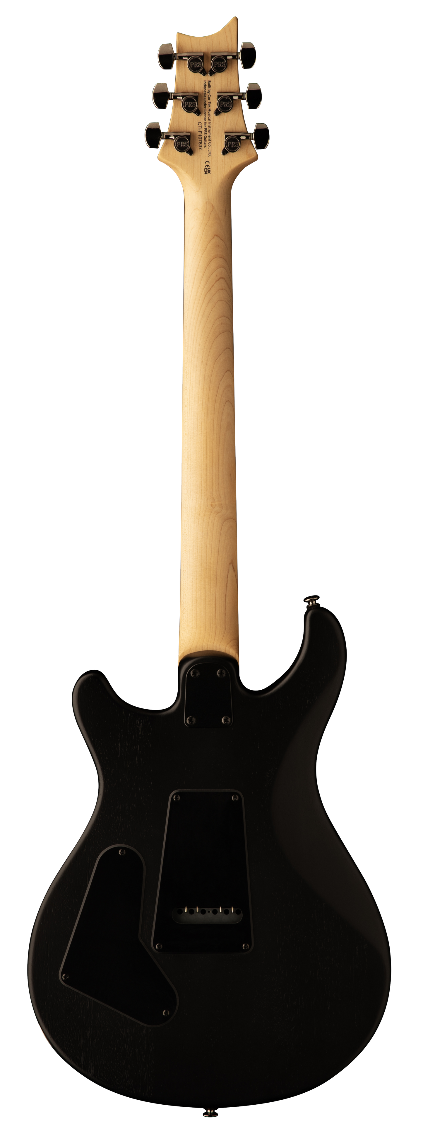 Back of PRS SE CE 24 LTD Sandblasted Blue.