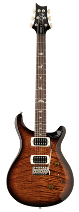 Full frontal of PRS SE Custom 24 Black Gold Sunburst.