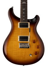 Front of PRS SE DGT David Grissom Signature Solidbody McCarty Tobacco Sunburst.