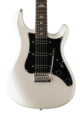 Front of PRS SE NF3 Pearl White Rosewood.