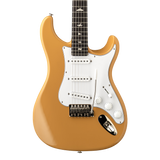 Front of PRS Silver Sky Defender Limited Edition Sandglow Yellow.