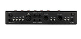 Back of Radial PZ Pro Acoustic instrument preamp 2 ch w dual EQ 48V mic in Radial DI.