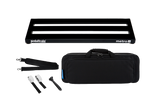 Front of Pedaltrain Metro 24 with deluxe soft case and accessories.