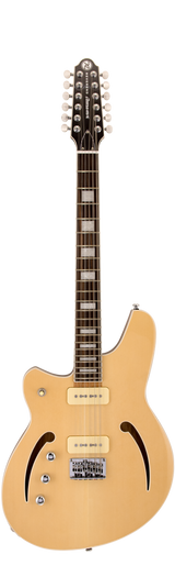 Full frontal of Reverend Airwave Left Handed Natural.