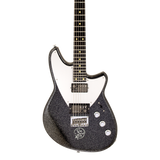 Front of Reverend Billy Corgan Signature Drop Z Infinite Sadness Edition Black Sparkle.