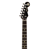 Headstock of Reverend Billy Corgan Signature Z-One Infinite Sadness Edition Black Sparkle.