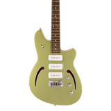 Front of Reverend Kingbolt Air 390 Metallic Limeade.