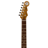 Headstock of Reverend Kingbolt Standard HH Sandstone.