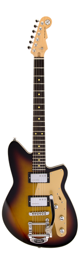 Full frontal of Reverend Limited Edition Jetstream HCB 3-Tone Burst.