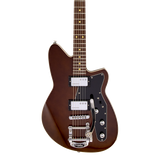 Front of Reverend Limited Edition Jetstream HCB Violin Brown.